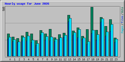 Hourly usage for June 2026